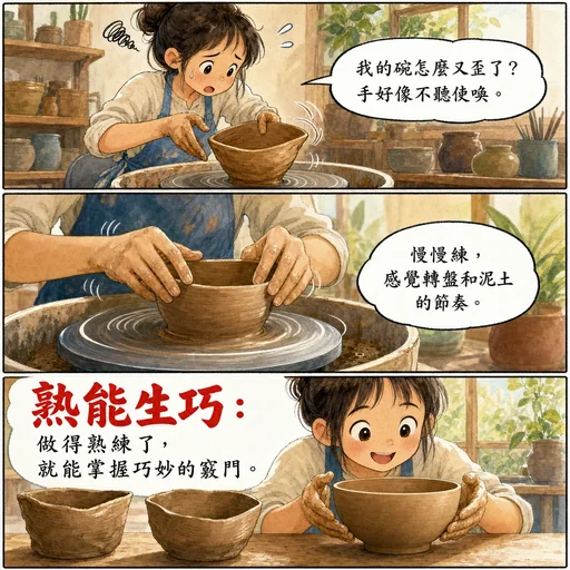 熟能生巧成語漫畫縮圖