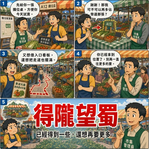 得隴望蜀成語漫畫縮圖
