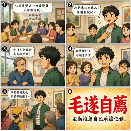 毛遂自薦成語漫畫縮圖