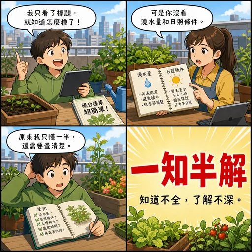 一知半解成語漫畫縮圖
