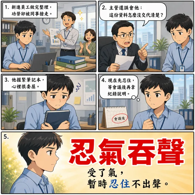忍氣吞聲成語漫畫縮圖