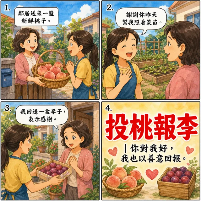 投桃報李成語漫畫縮圖