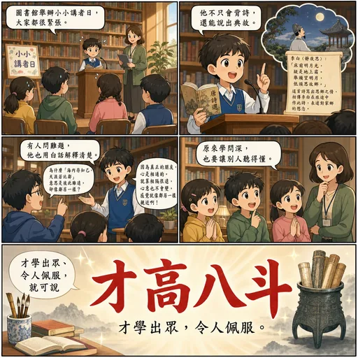 才高八斗成語漫畫縮圖