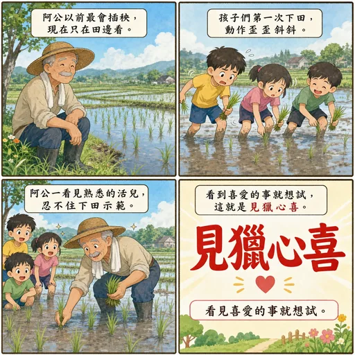 見獵心喜成語漫畫縮圖