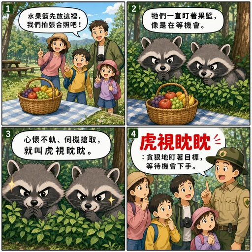 虎視眈眈成語漫畫縮圖
