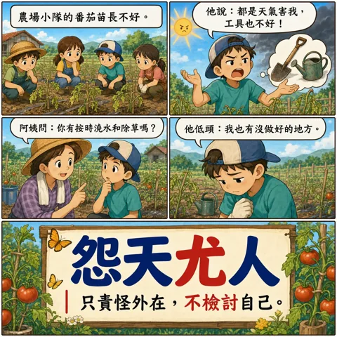 怨天尤人成語漫畫縮圖