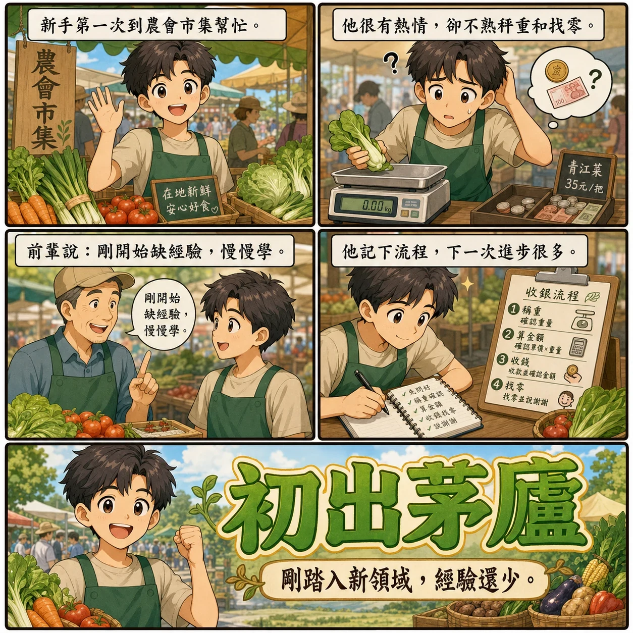 初出茅廬的 AI 生成成語漫畫