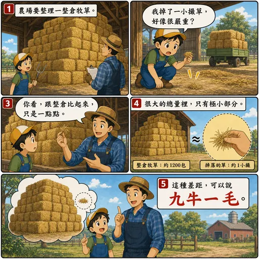 九牛一毛成語漫畫縮圖