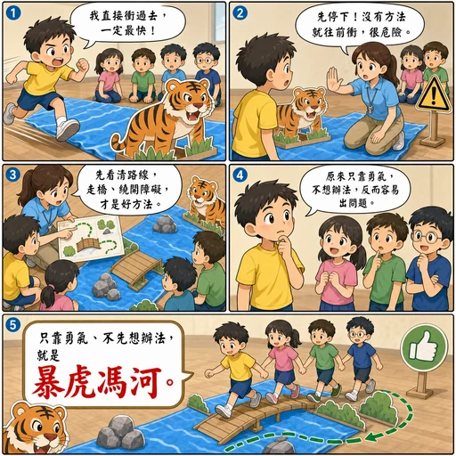 暴虎馮河成語漫畫縮圖