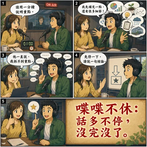 喋喋不休成語漫畫縮圖