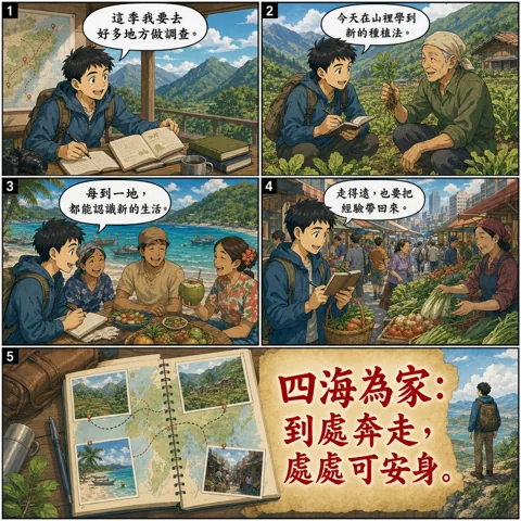 四海為家成語漫畫縮圖