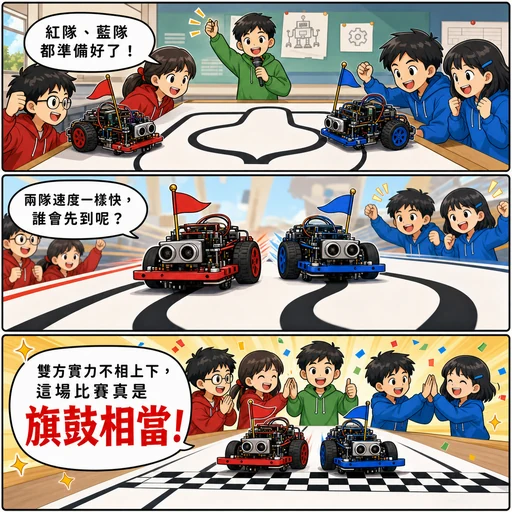 旗鼓相當成語漫畫縮圖
