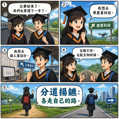 分道揚鑣成語漫畫縮圖