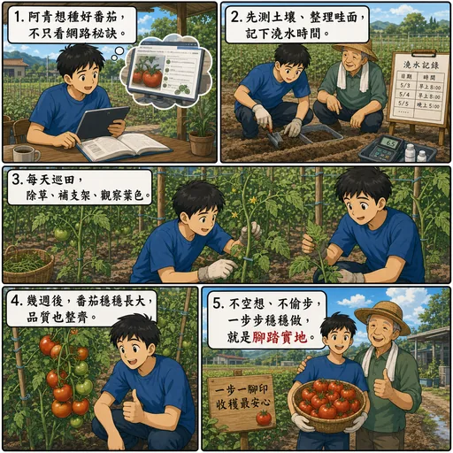 腳踏實地成語漫畫縮圖