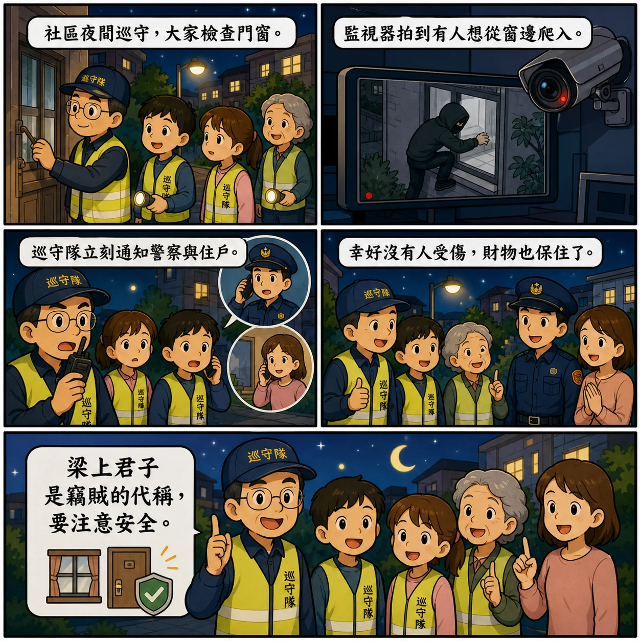 梁上君子的 AI 生成成語漫畫