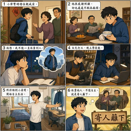 寄人籬下成語漫畫縮圖