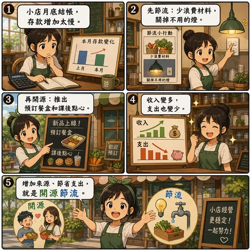 開源節流成語漫畫縮圖