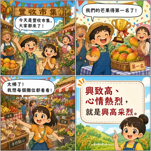 興高采烈成語漫畫縮圖