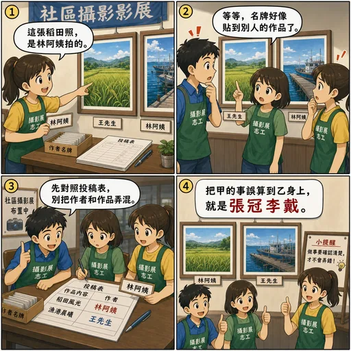張冠李戴成語漫畫縮圖