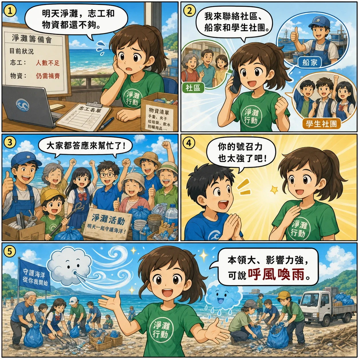 呼風喚雨的 AI 生成成語漫畫