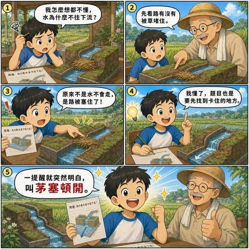 茅塞頓開成語漫畫縮圖