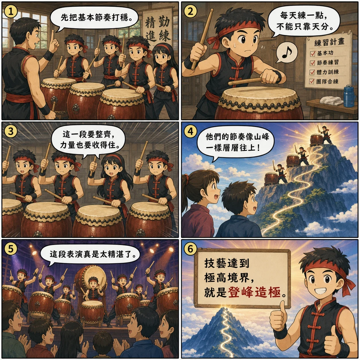 登峰造極的 AI 生成成語漫畫