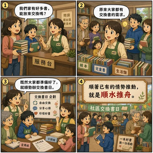 順水推舟成語漫畫縮圖