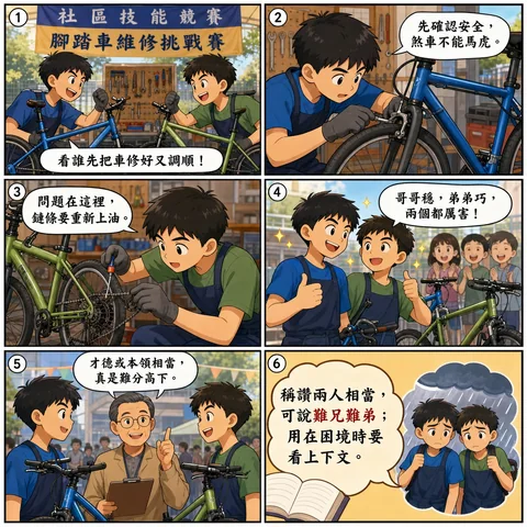 難兄難弟成語漫畫縮圖
