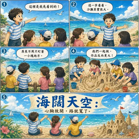 海闊天空成語漫畫縮圖