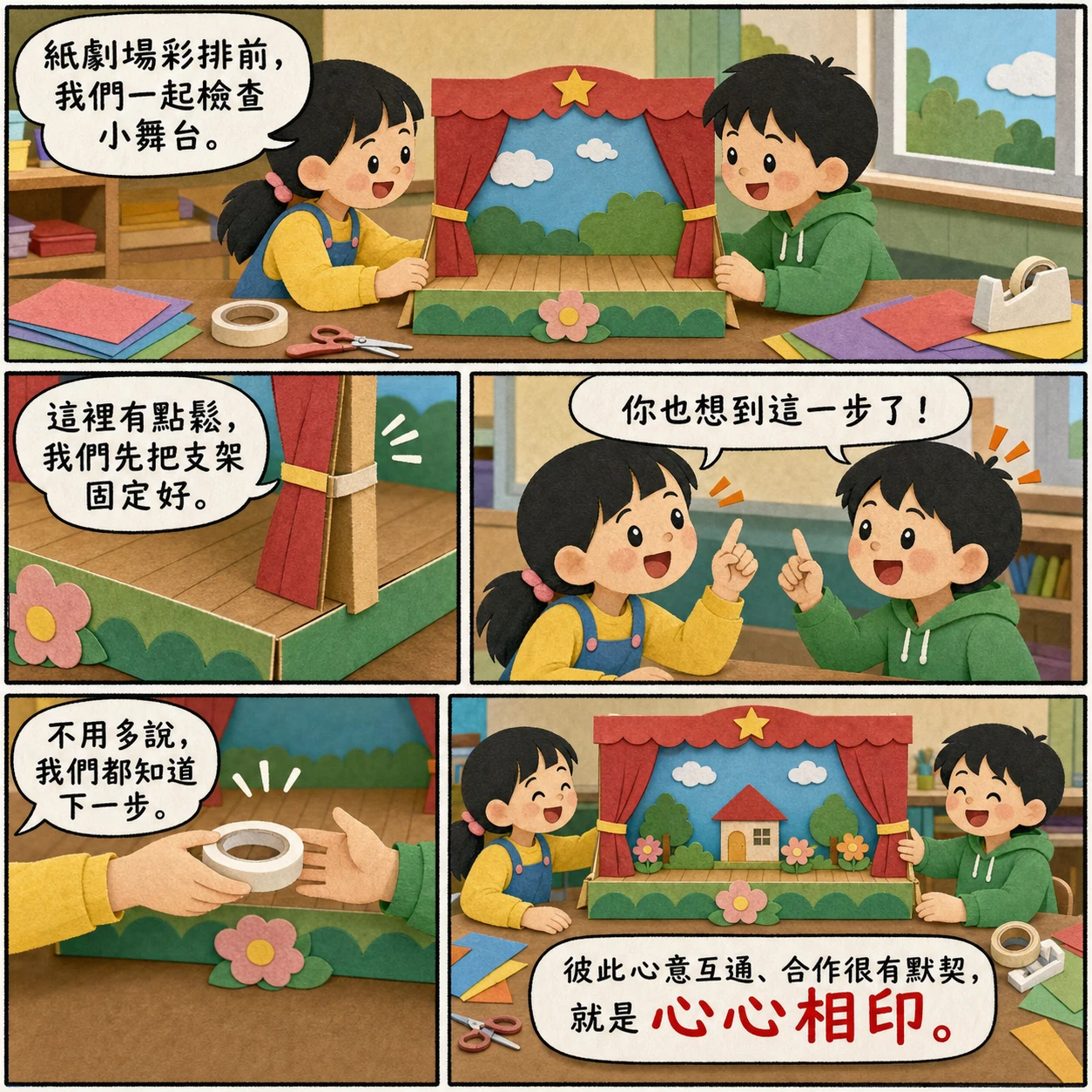心心相印的 AI 生成成語漫畫
