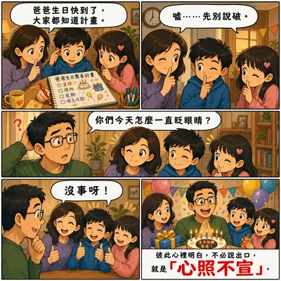 心照不宣成語漫畫縮圖