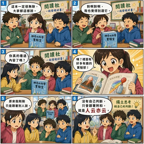 人云亦云成語漫畫縮圖