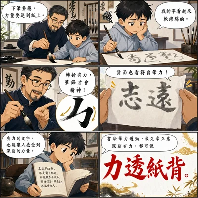 力透紙背成語漫畫縮圖