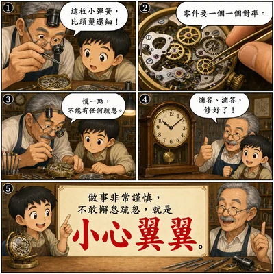 小心翼翼成語漫畫縮圖