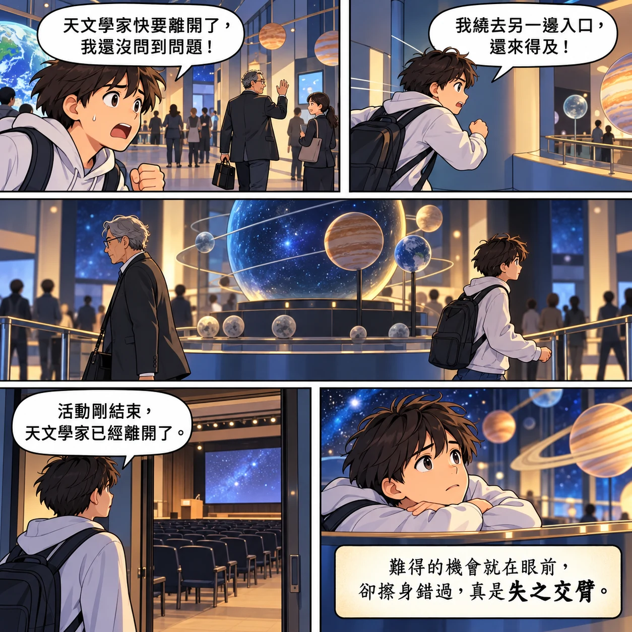 失之交臂的 AI 生成成語漫畫