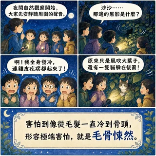毛骨悚然成語漫畫縮圖