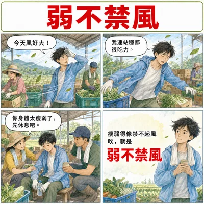 弱不禁風成語漫畫縮圖