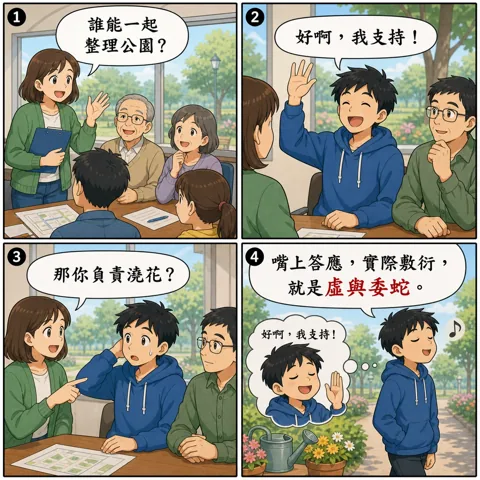 虛與委蛇成語漫畫縮圖