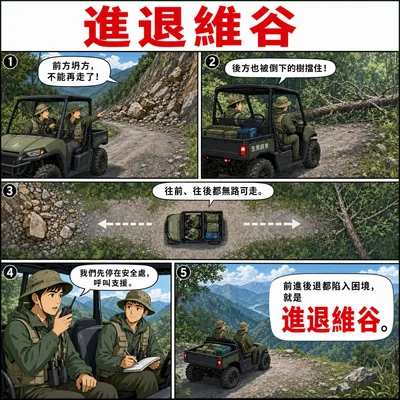 進退維谷成語漫畫縮圖