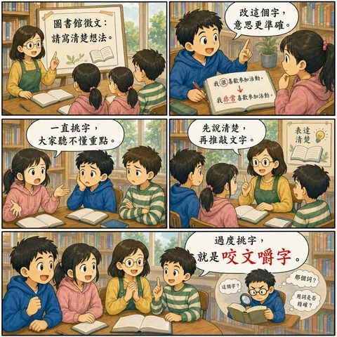 咬文嚼字成語漫畫縮圖