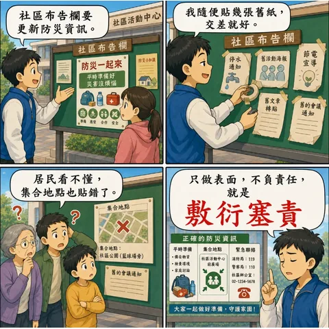 敷衍塞責成語漫畫縮圖
