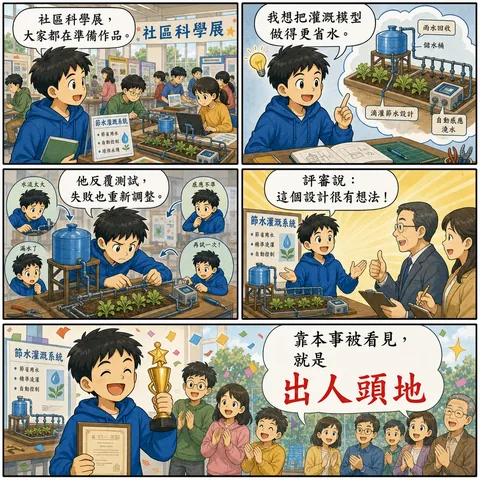 出人頭地成語漫畫縮圖