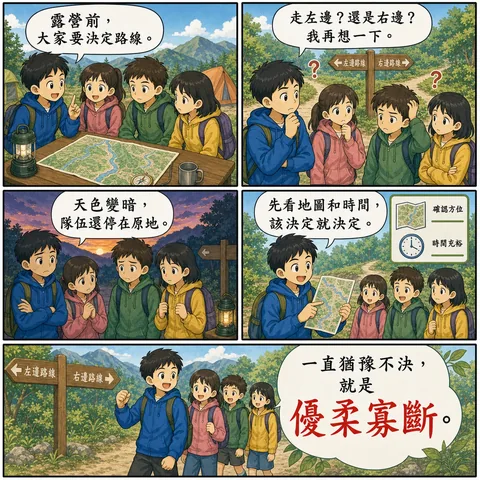 優柔寡斷成語漫畫縮圖