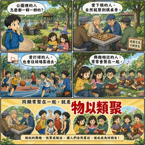 物以類聚成語漫畫縮圖