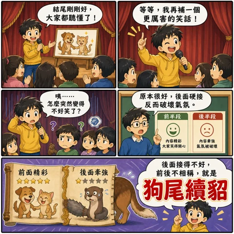 狗尾續貂成語漫畫縮圖