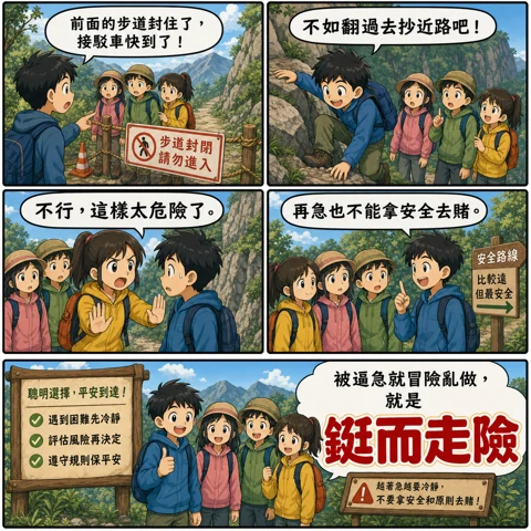 鋌而走險成語漫畫縮圖