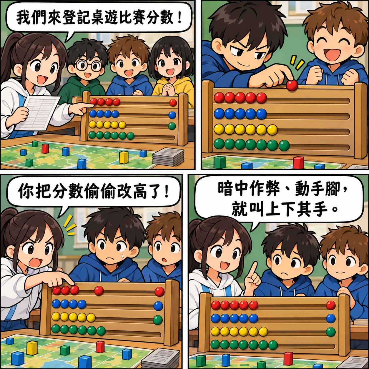 上下其手的 AI 生成成語漫畫