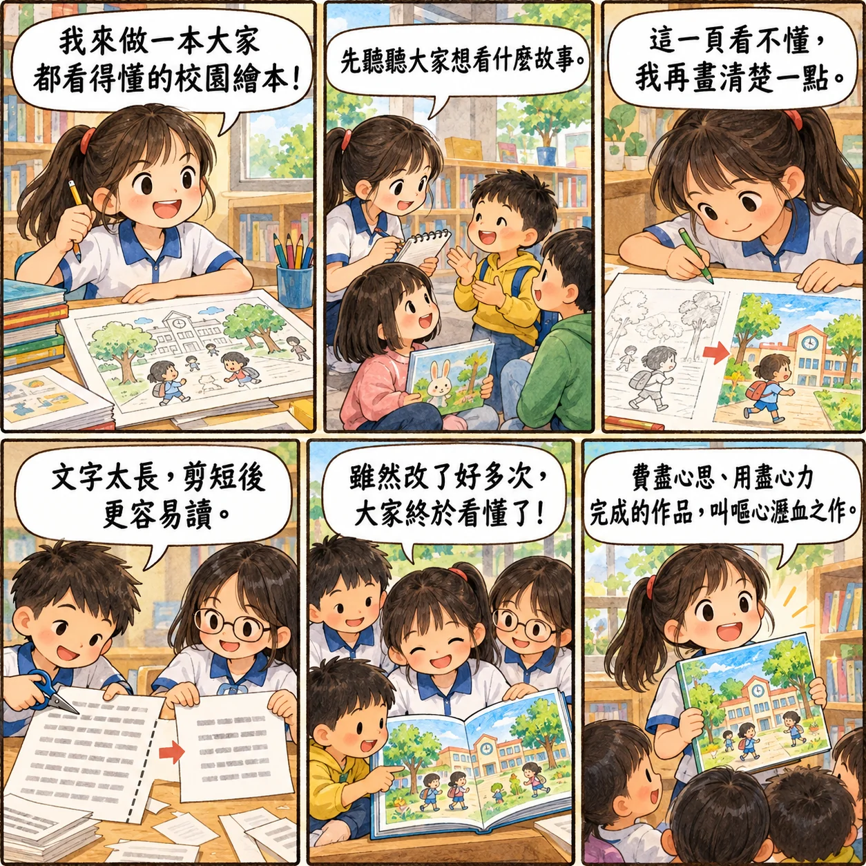 嘔心瀝血的 AI 生成成語漫畫