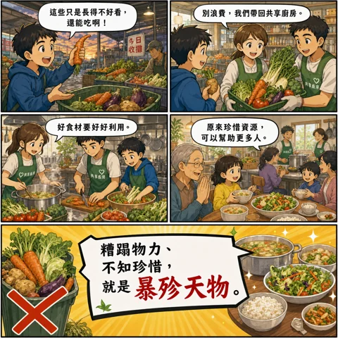 暴殄天物成語漫畫縮圖