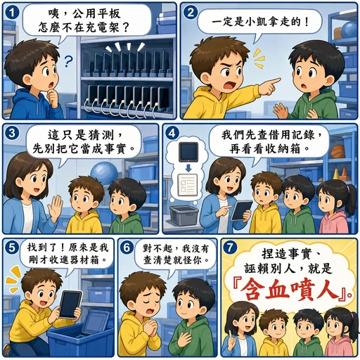 含血噴人成語漫畫縮圖